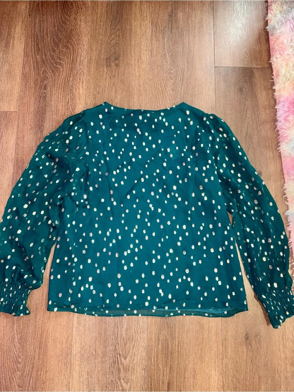 Lilly Pulitzer ladies green silk Idina long sleeve blouse NWT! MSRP $178!
